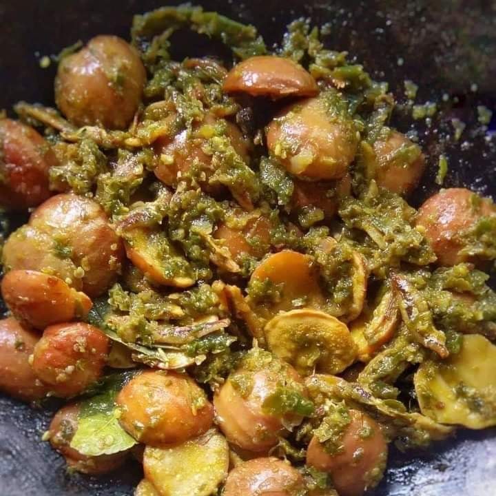 Jengkol sambel cabe ijo