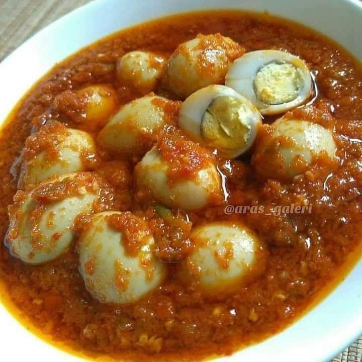 Sambel terasi telor puyuh
